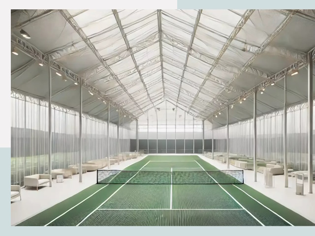 Строительство теннисных кортов в Лесозаводске