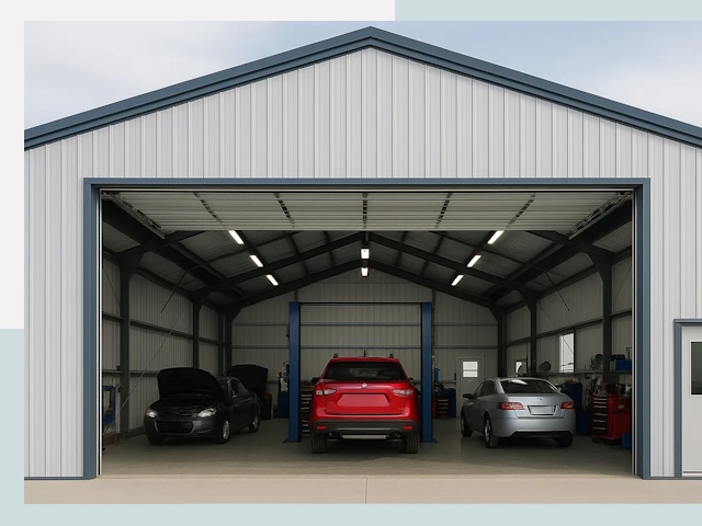 Ангары из сэндвич панелей от 620 руб. в Лесозаводск