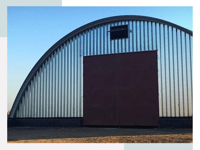 Бескаркасные ангары в Лесозаводске