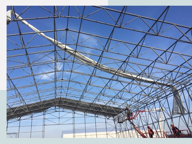 Шатровые ангары от 620 руб. в Лесозаводске и Приморском крае