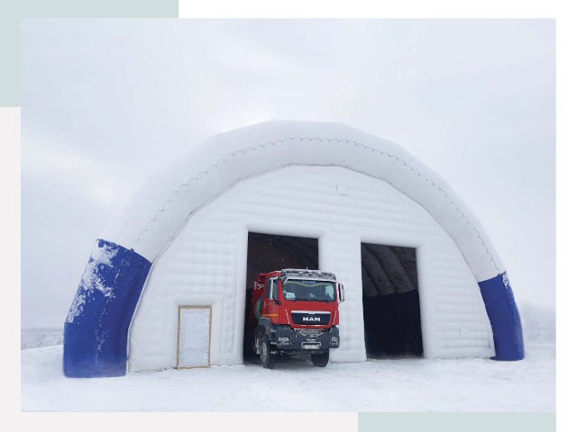 Мобильные ангары в Лесозаводске