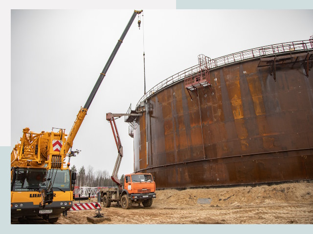 Монтаж резервуаров в Лесозаводске от 620 руб. за м³