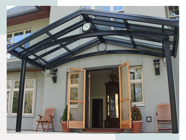 Козырьки металлические в Лесозаводске