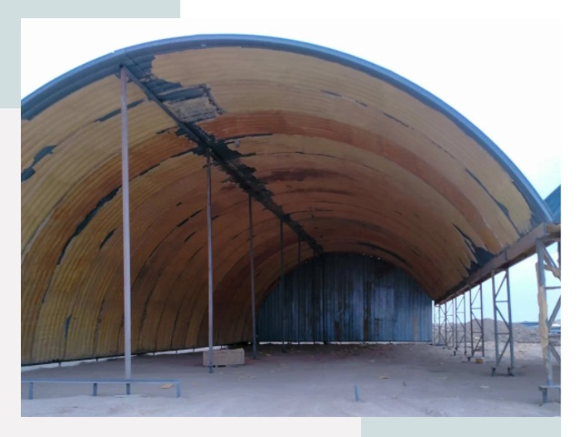 Реконструкция ангаров в Лесозаводске